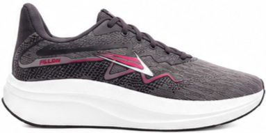 Tênis FILLON 4002 cinza e rosa em fundo branco